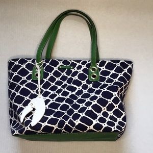 Kate Spade Cape Cod Lobster Tote Bag purse navy